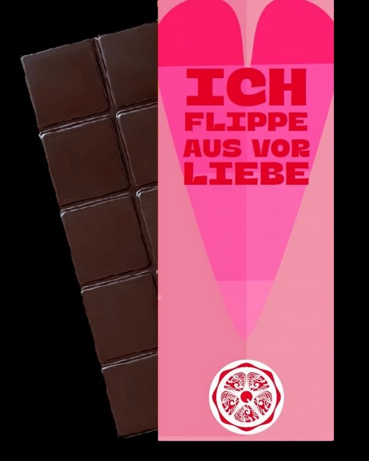 SweetGreets Bio-Schokolade Ich flippe aus vor Liebe