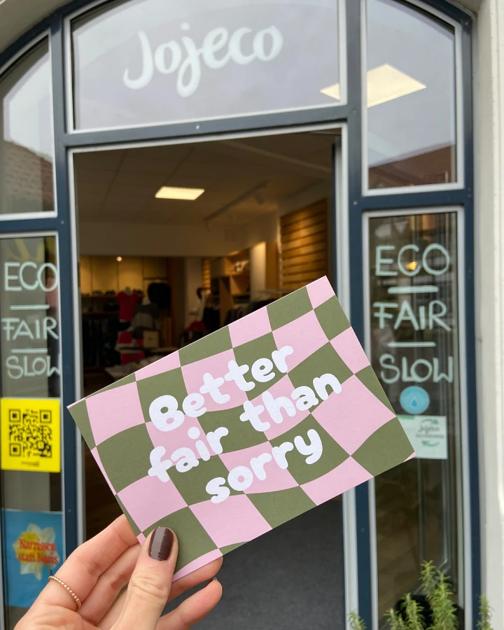 Postkarte A6 Better Fair Than Sorry