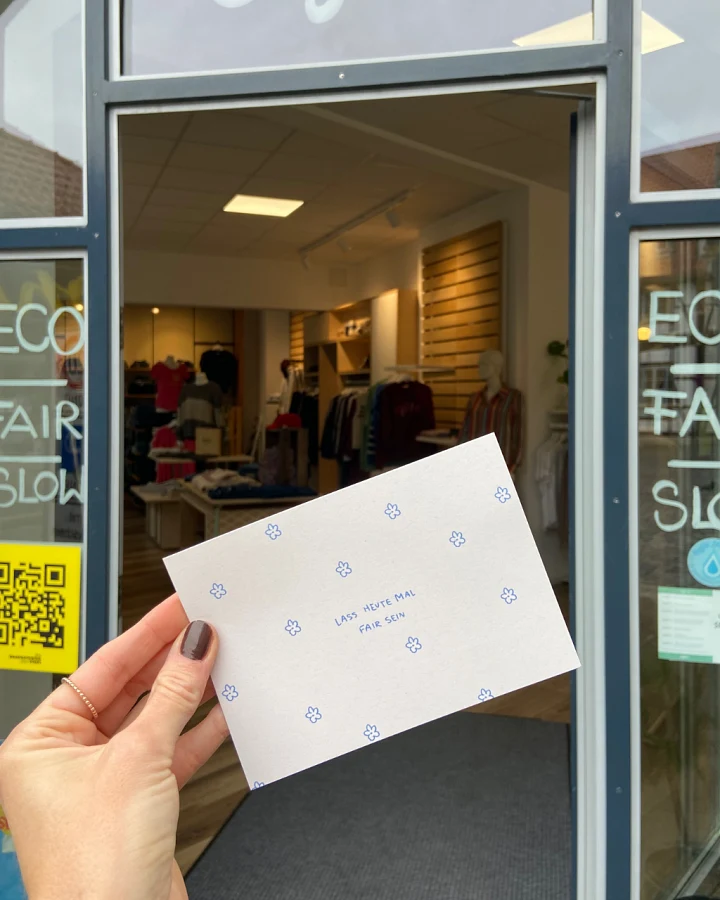 Postkarte A6 Lass Heute Mal Fair Sein