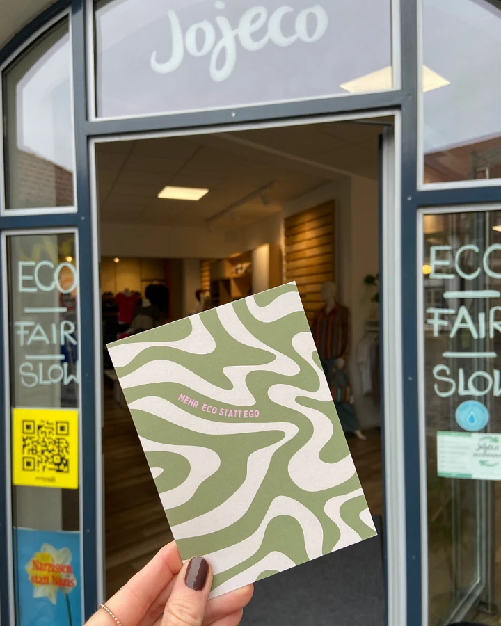 Postkarte A6 Mehr Eco statt Ego