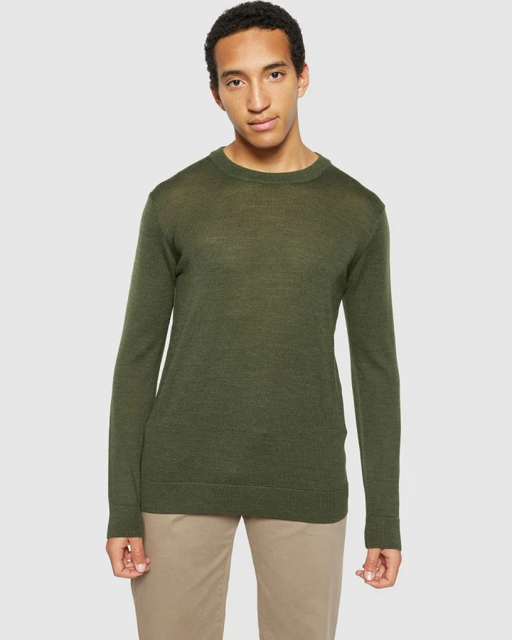 Merino Crew Neck Sweater Total Eclipse XXL