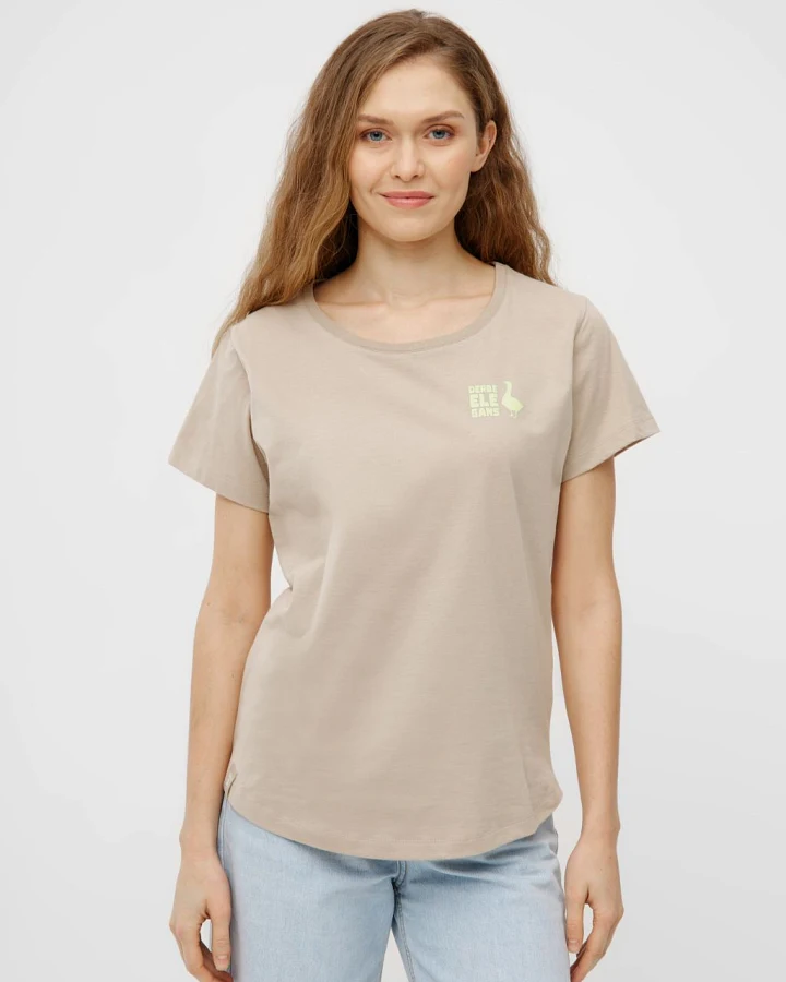 Elegans Damen T-Shirt Cobblestone XL