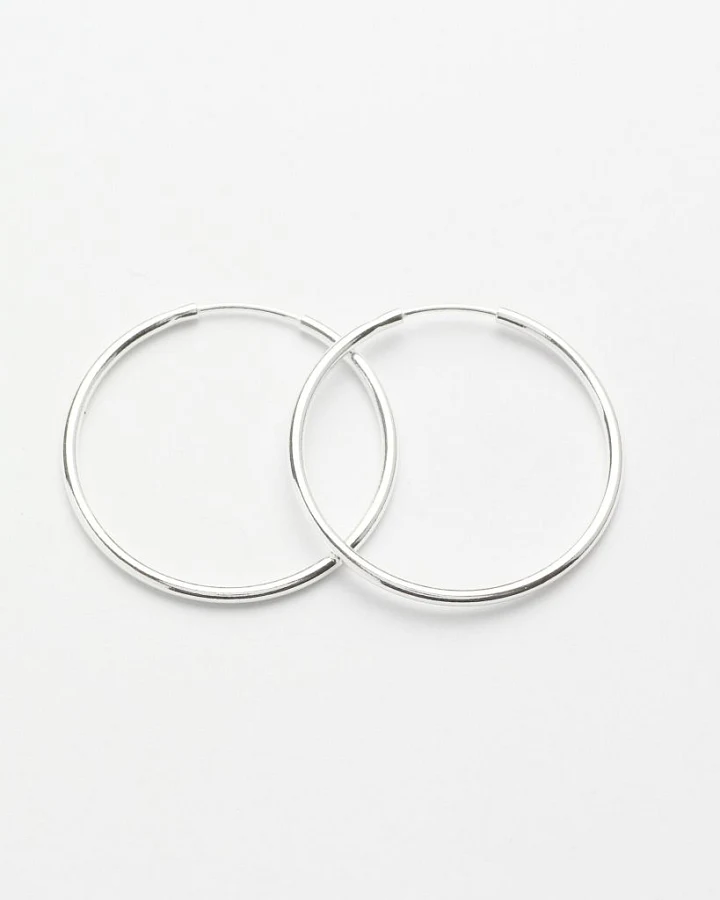 Kreole Basic Hoop M (3cm) Silber