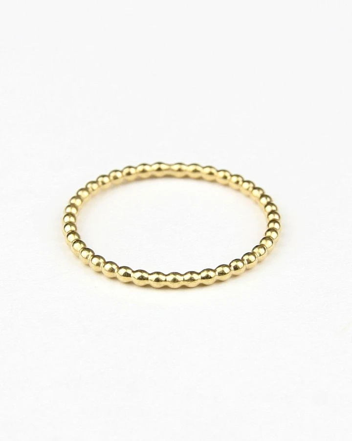 Ring Medium Pearls Vergoldet L