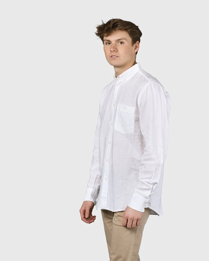 Benjamin Linen Shirt White L