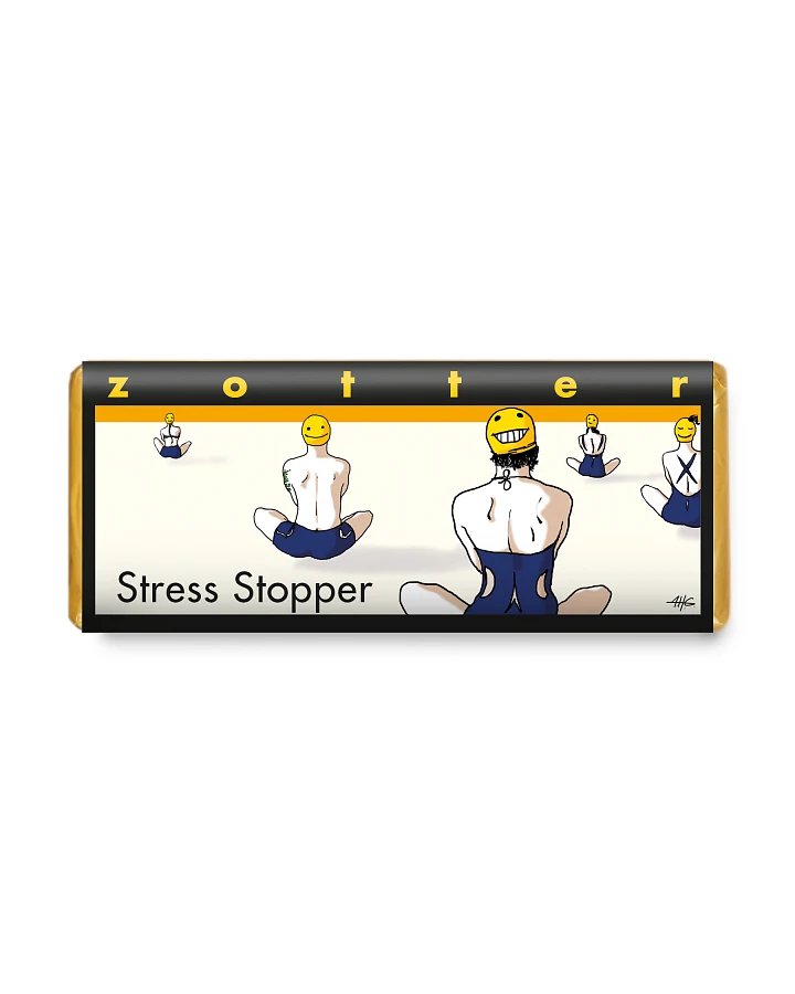 Handgeschöpfte Schokolade Stress Stopper 70g