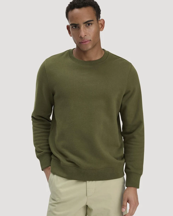 hessnatur Herren Sweatshirt Regular BETTERRECYCLING aus Bio-Baumwolle - grün - Größe M
