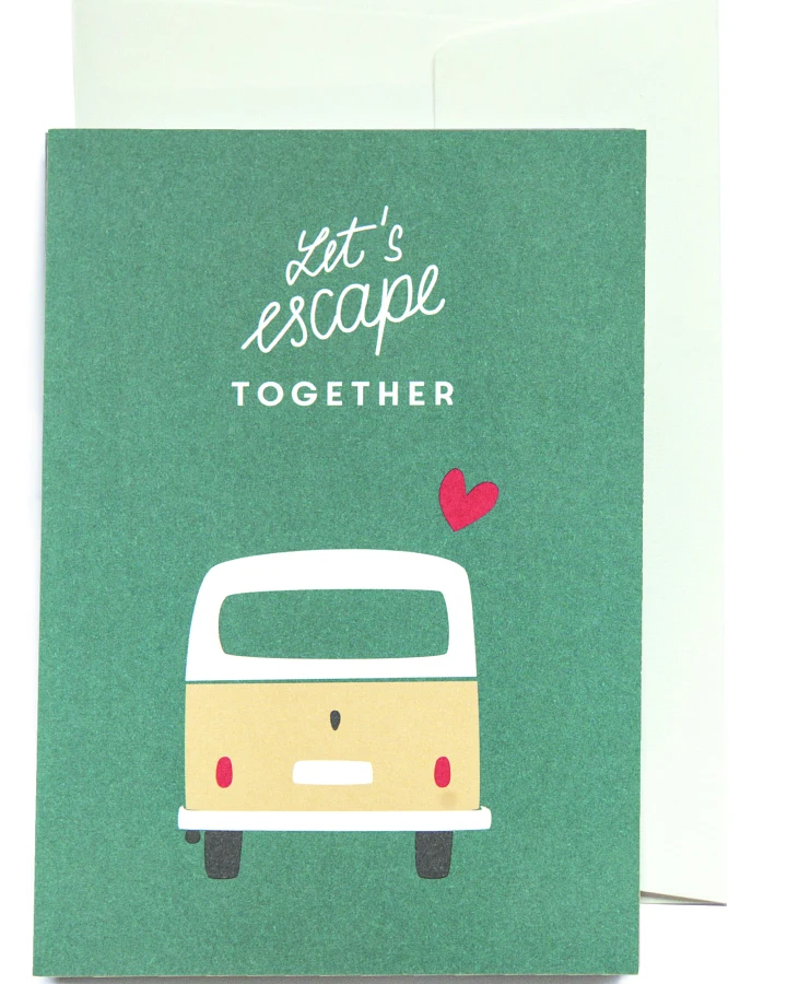 Grußkarte Escape together