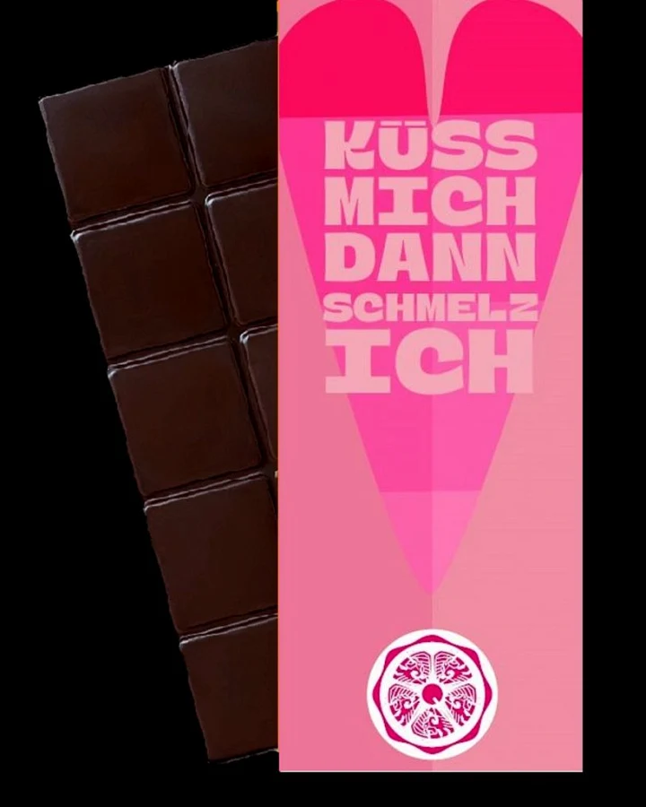 SweetGreets Bio-Schokolade Küss mich