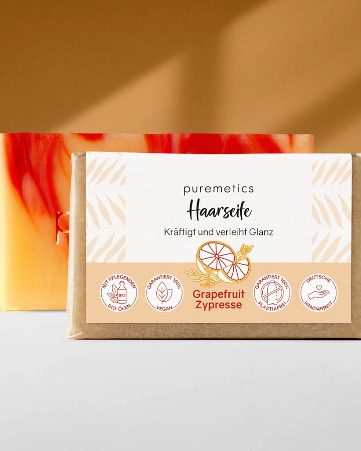 Haarseife Grapefruit Zypresse 80g