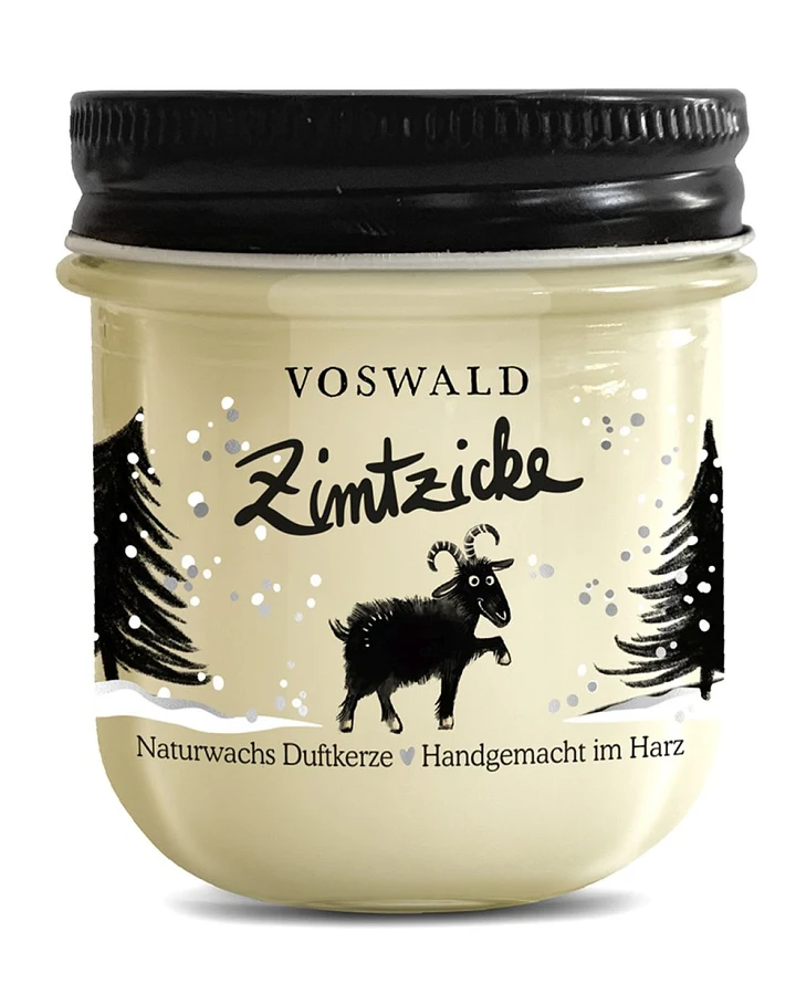Duftkerze - Rapswachs - Zimtzicke 150g