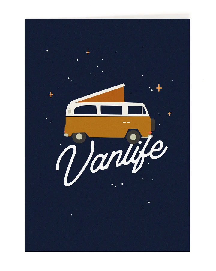 Postkarte Vanlife
