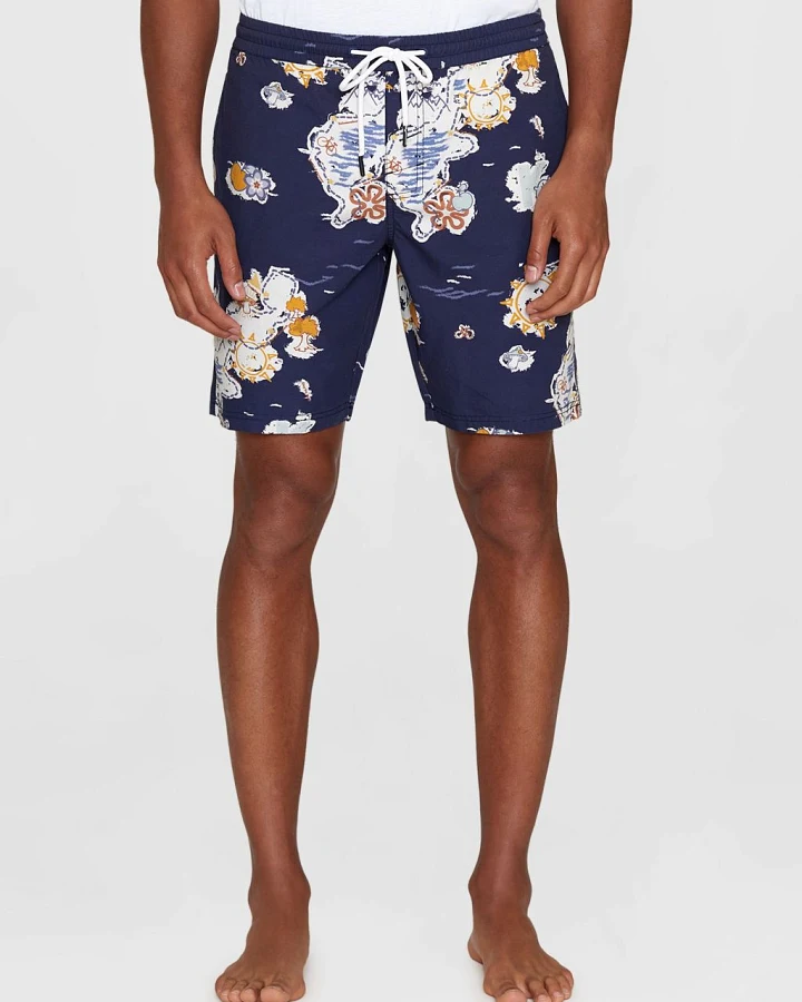 Boardwalk Shorts With Elastic Waist Night Sky XL