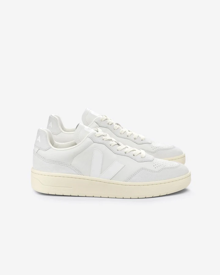 V-90 Leather Gravel White 44
