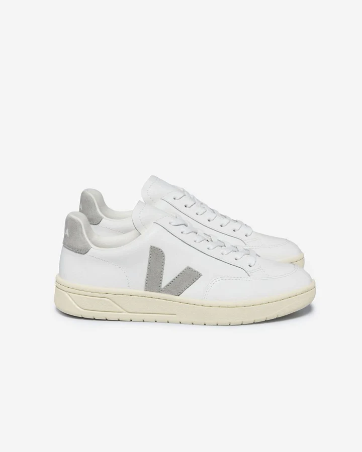 V-12 Leather Extra White Light Grey 39