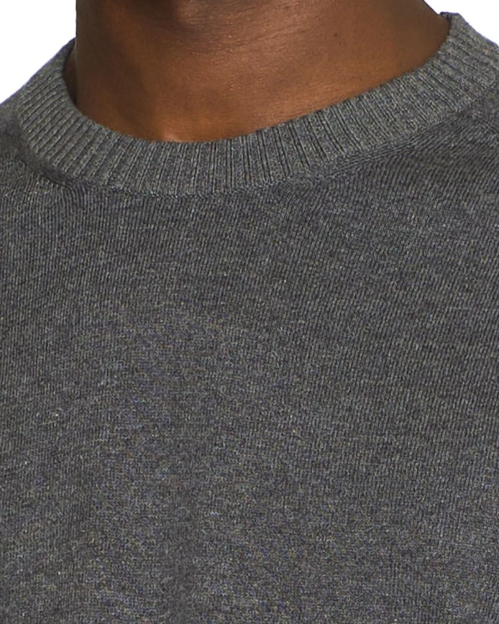 Karl Regular Merino Knit Crew Neck Dark Grey Melange XXL