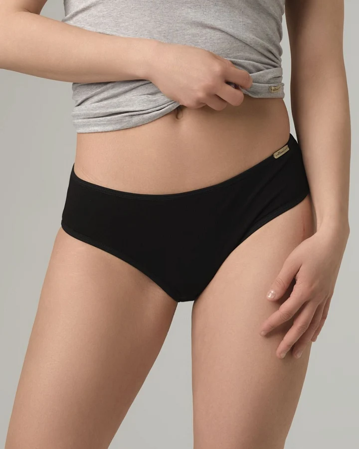 Perioden-Slip S 2733 Fairtrade Schwarz 40