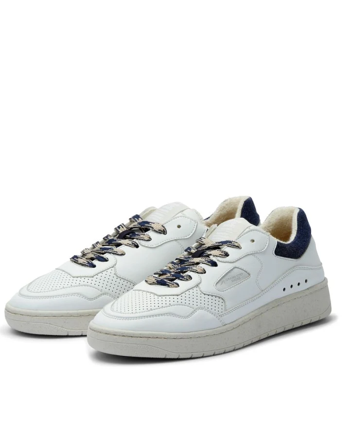 Level Apple-Hemp Sneaker White-Marino Vegan 38