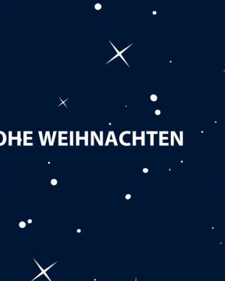 Gutschein Frohe Weihnachten Himmel Nachtblau 25€
