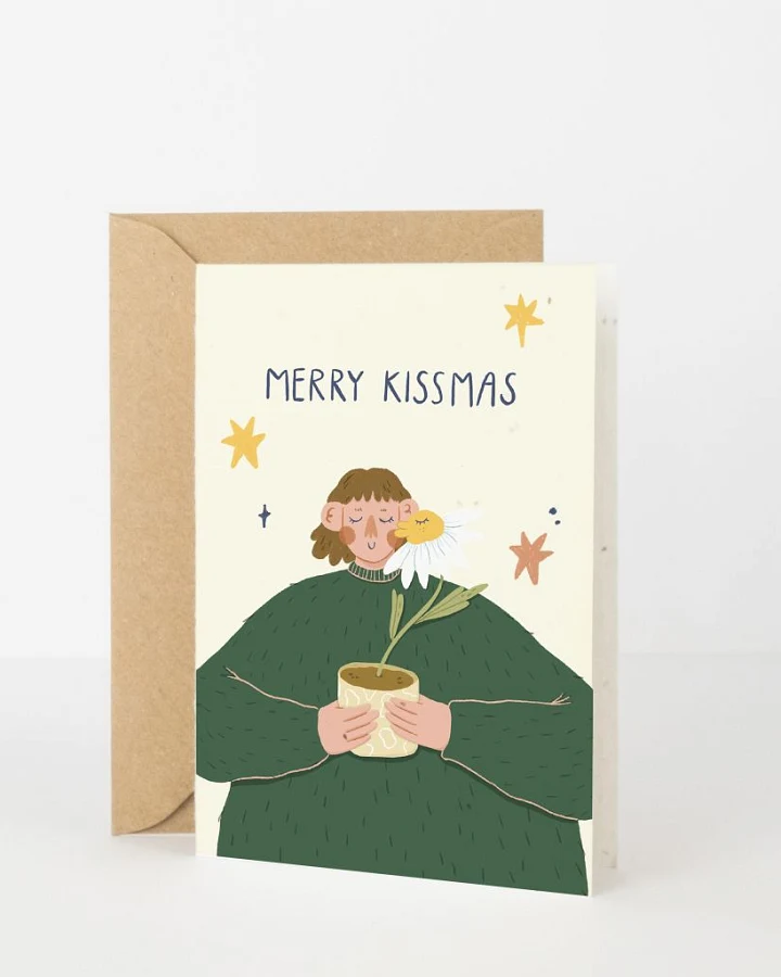 Merry Kissmas - Faltkarte