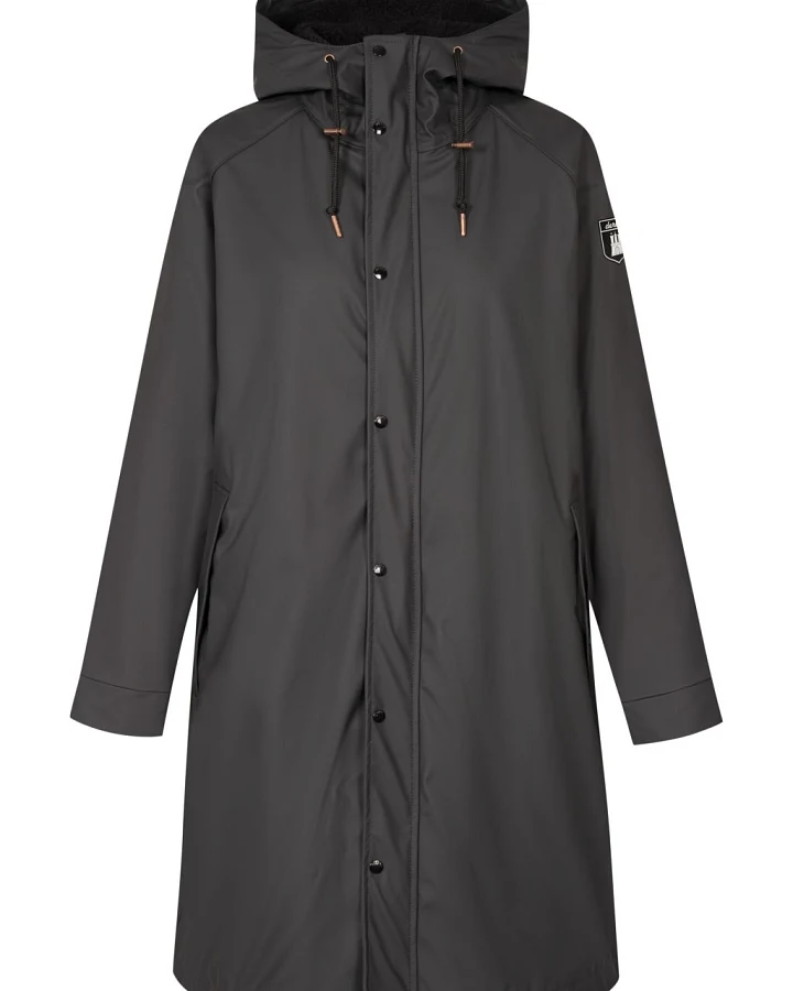 Wittholm Cp Friese Damen Regenjacke Gefüttert Phantom/Black 40