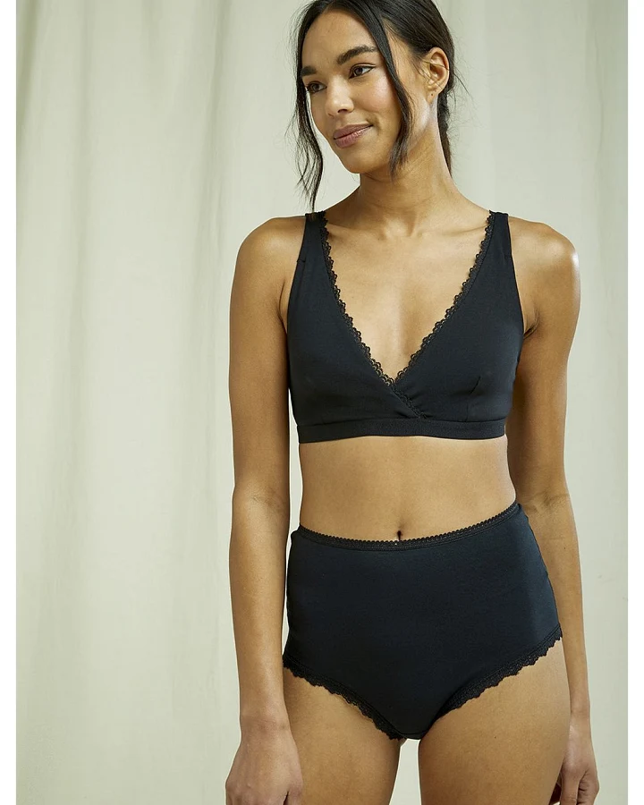 High Waist Briefs - Gots - Black 8