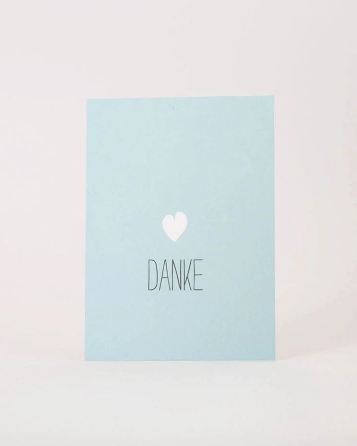 Postkarte A6 Danke