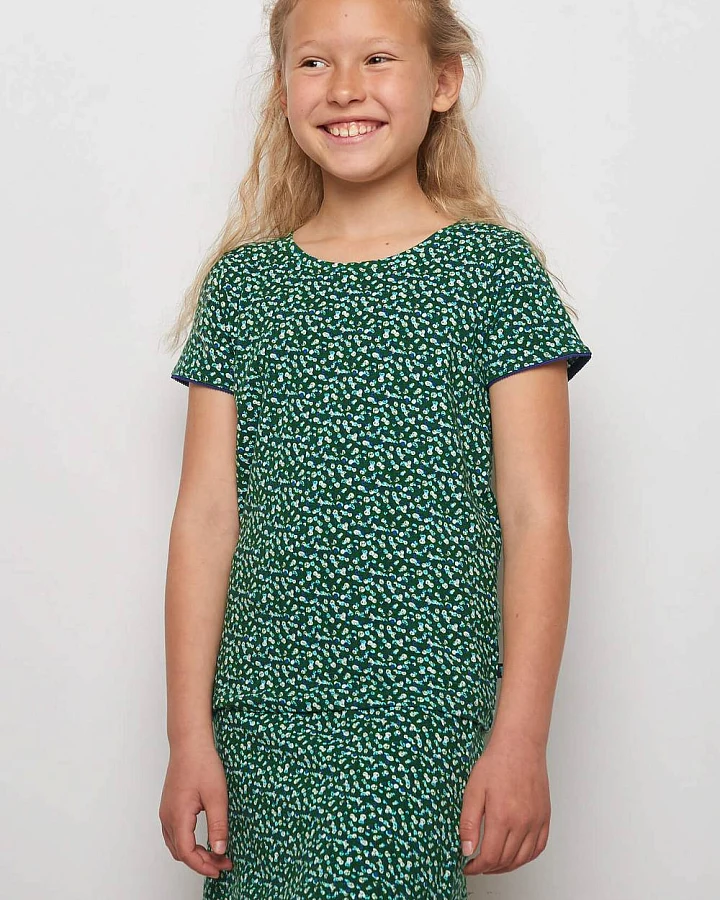 Kids Jersey-Shirt Lilly Green Peas (Gots) 104/110