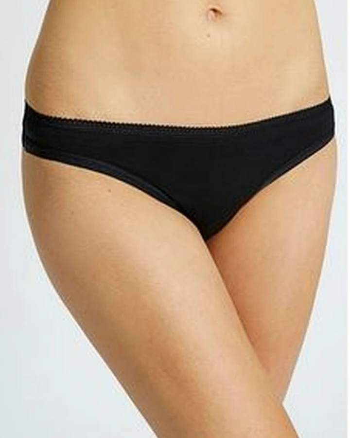 Organic Thong - Gots - Black 10