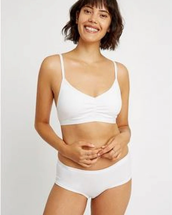 Soft Bra Top - Gots - Eco White 10
