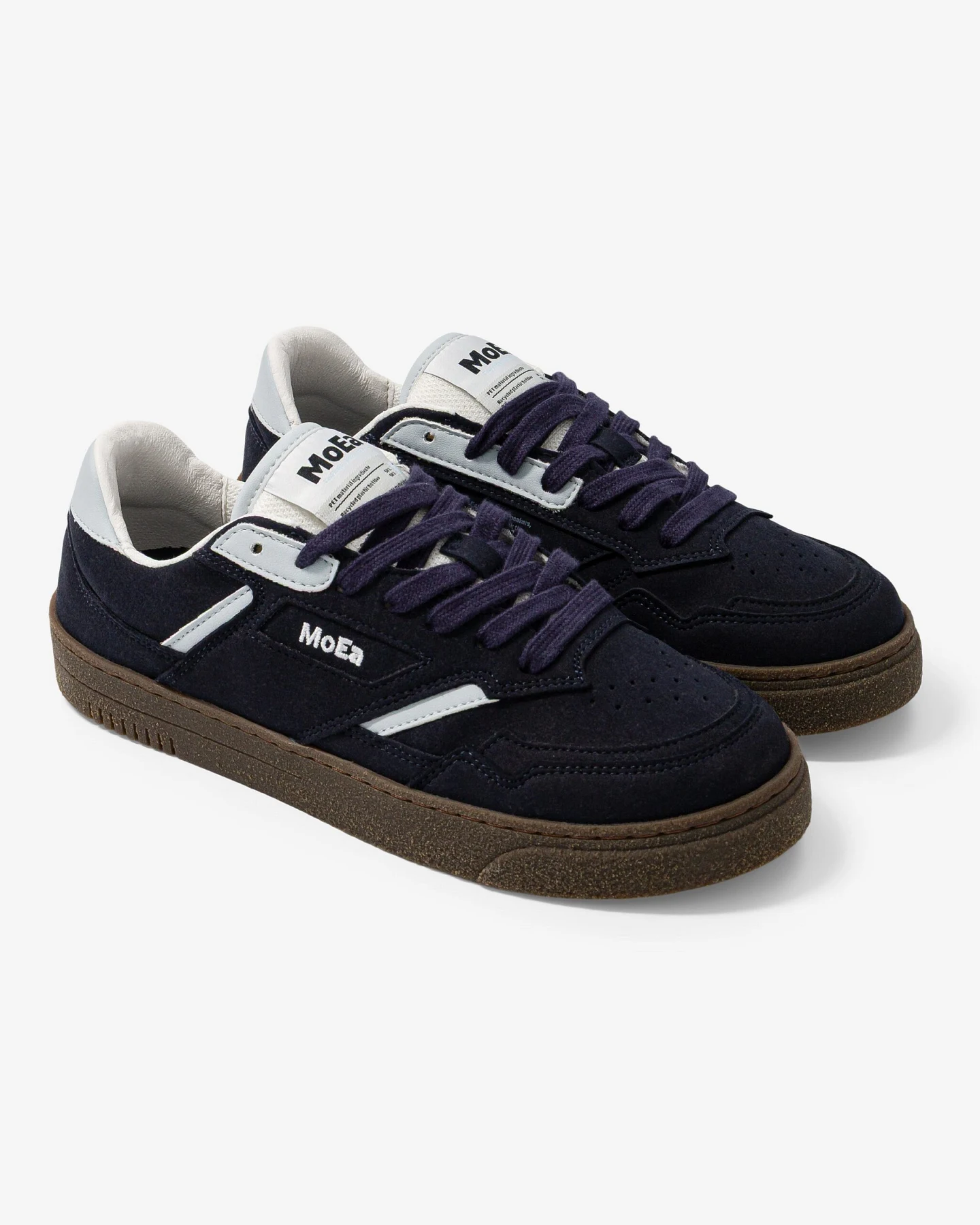 MoEa Herren vegan Sneaker Gen9 Pet Marineblau & Himmelblau – Ansicht 2