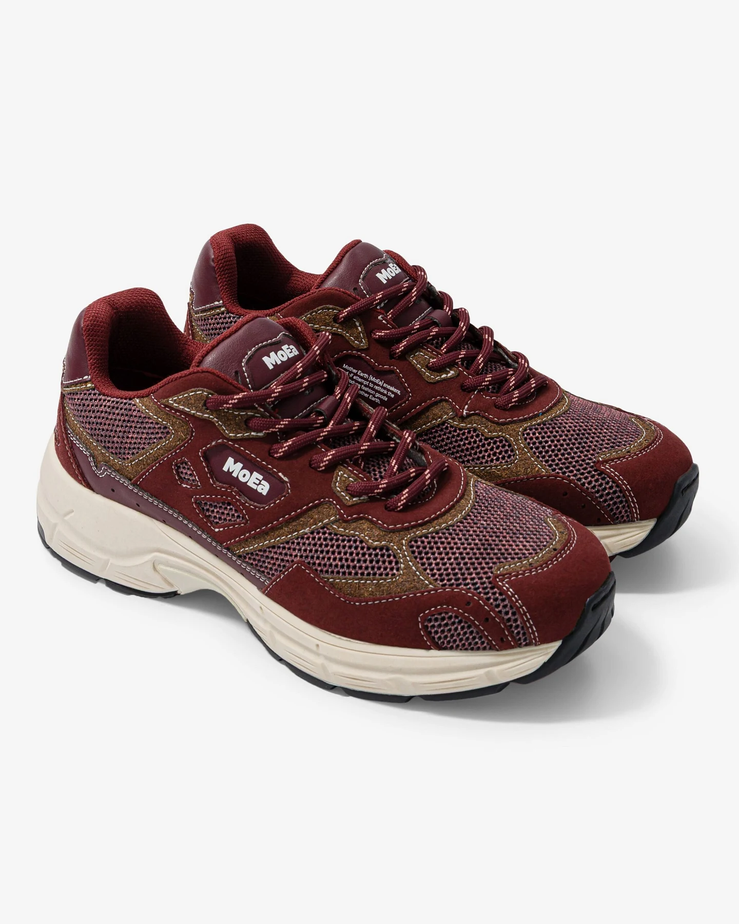 MoEa Herren vegan Sneaker Gen8 Grapes Burgundy – Ansicht 2