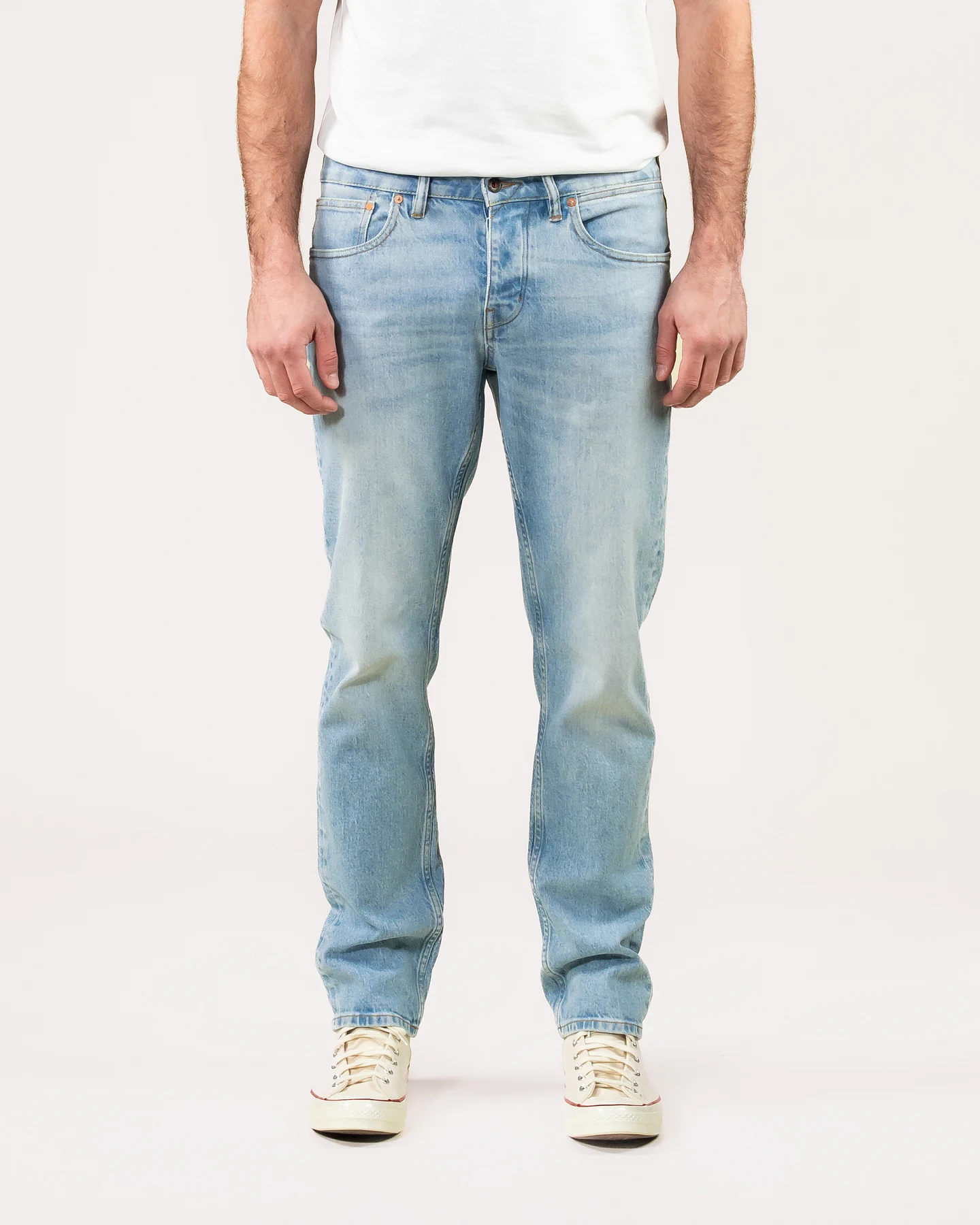 Kuyichi Herren vegan Jeans Jim Regular Slim Seabad Blau – Ansicht 2