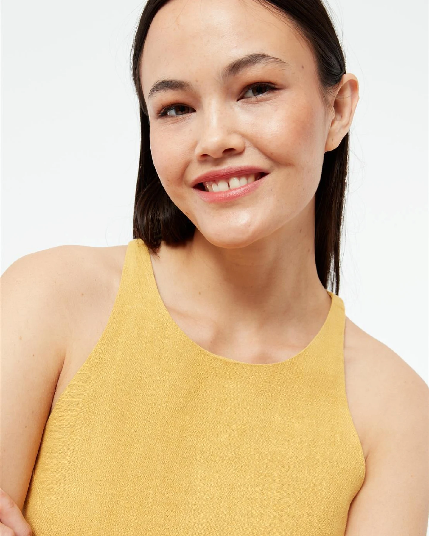 Givn Damen vegan Kleid Yuna Faded Gold – Ansicht 2