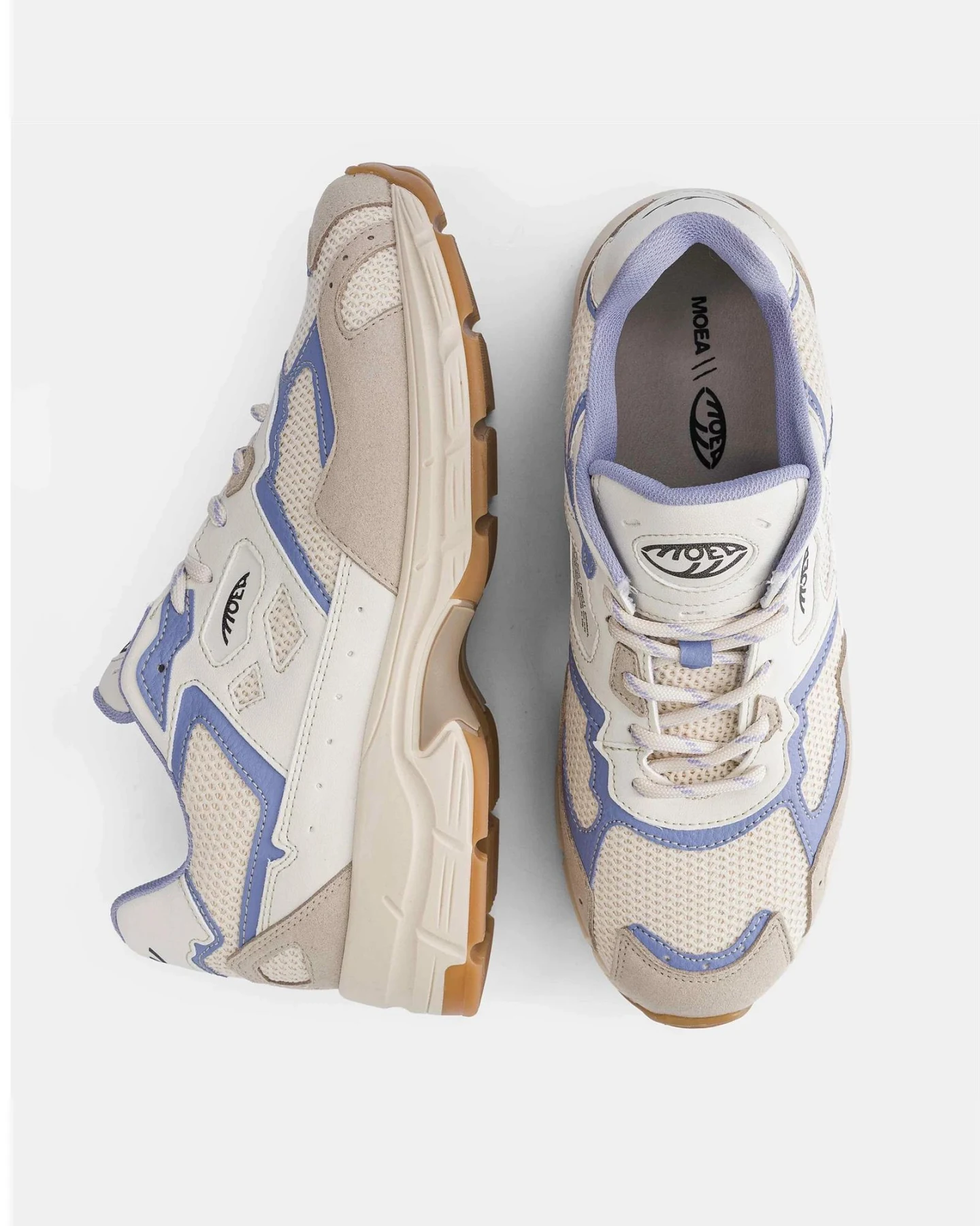 MoEa Herren vegan Sneaker Rush Beige Flieder – Ansicht 2