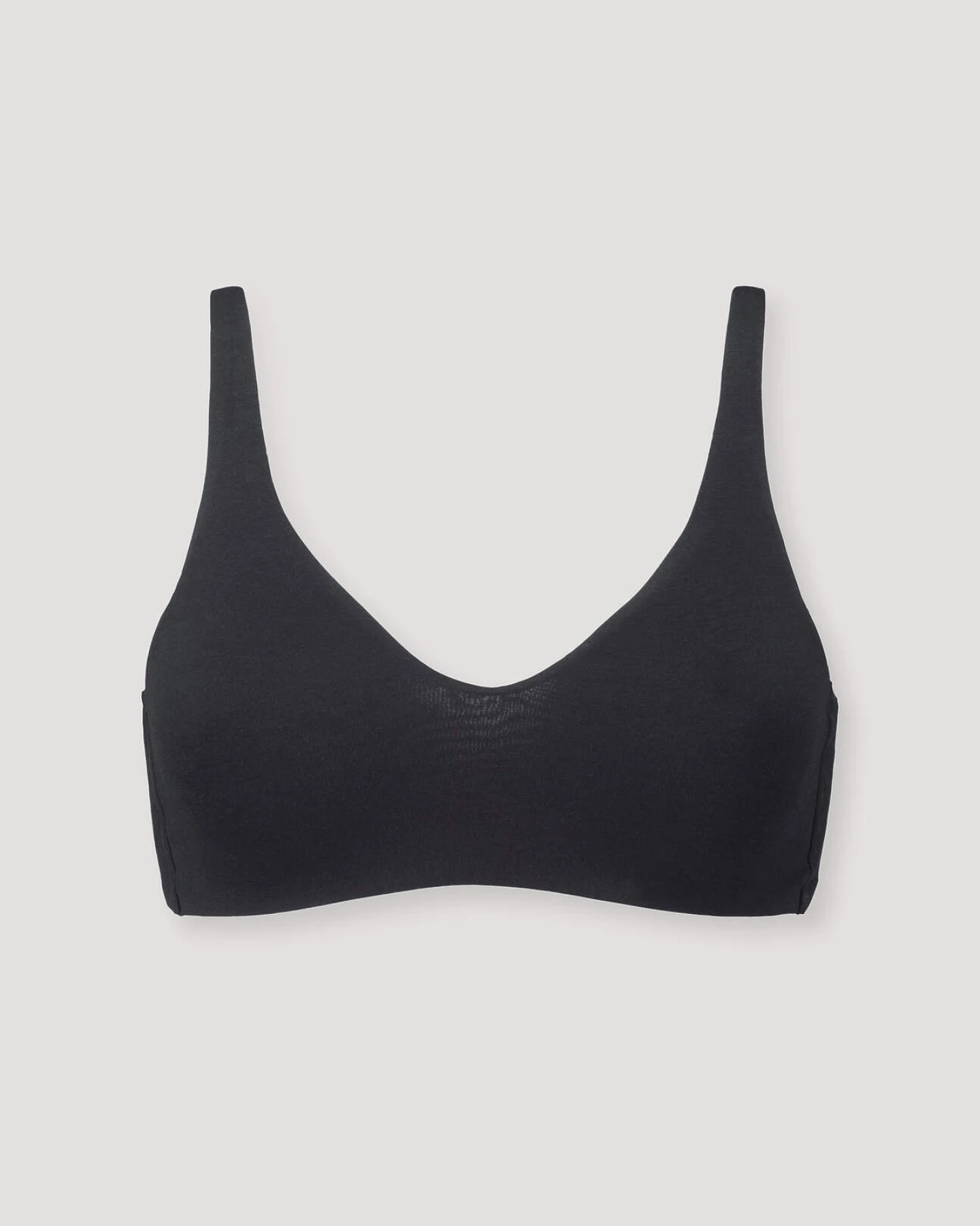 hessnatur Damen Soft BH PURE SENSE aus TENCEL™ Modal - schwarz - Größe 46 – Ansicht 3