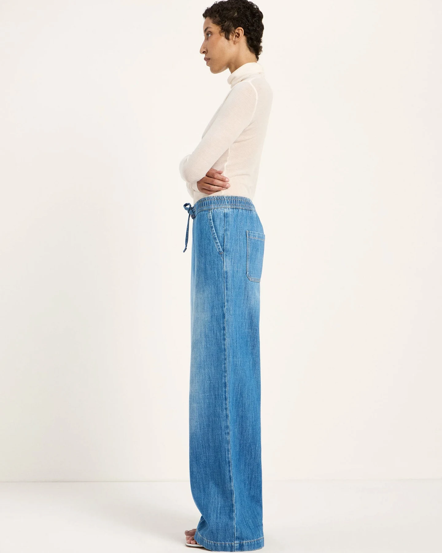 Vorbestellung - Wide Jeans "SHORE" (GOTS) – Ansicht 2
