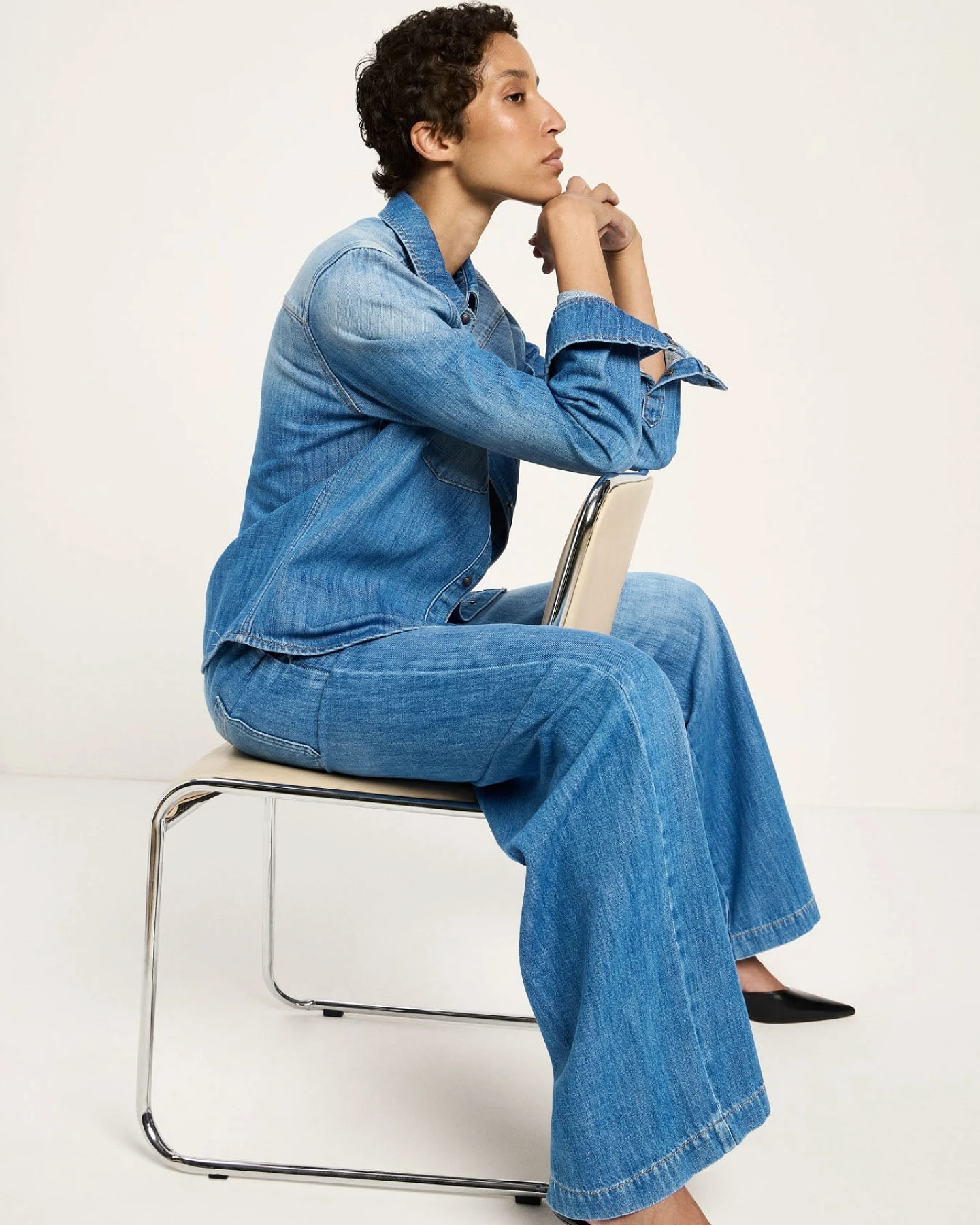 Vorbestellung - Wide Jeans "SHORE" (GOTS) – Ansicht 3