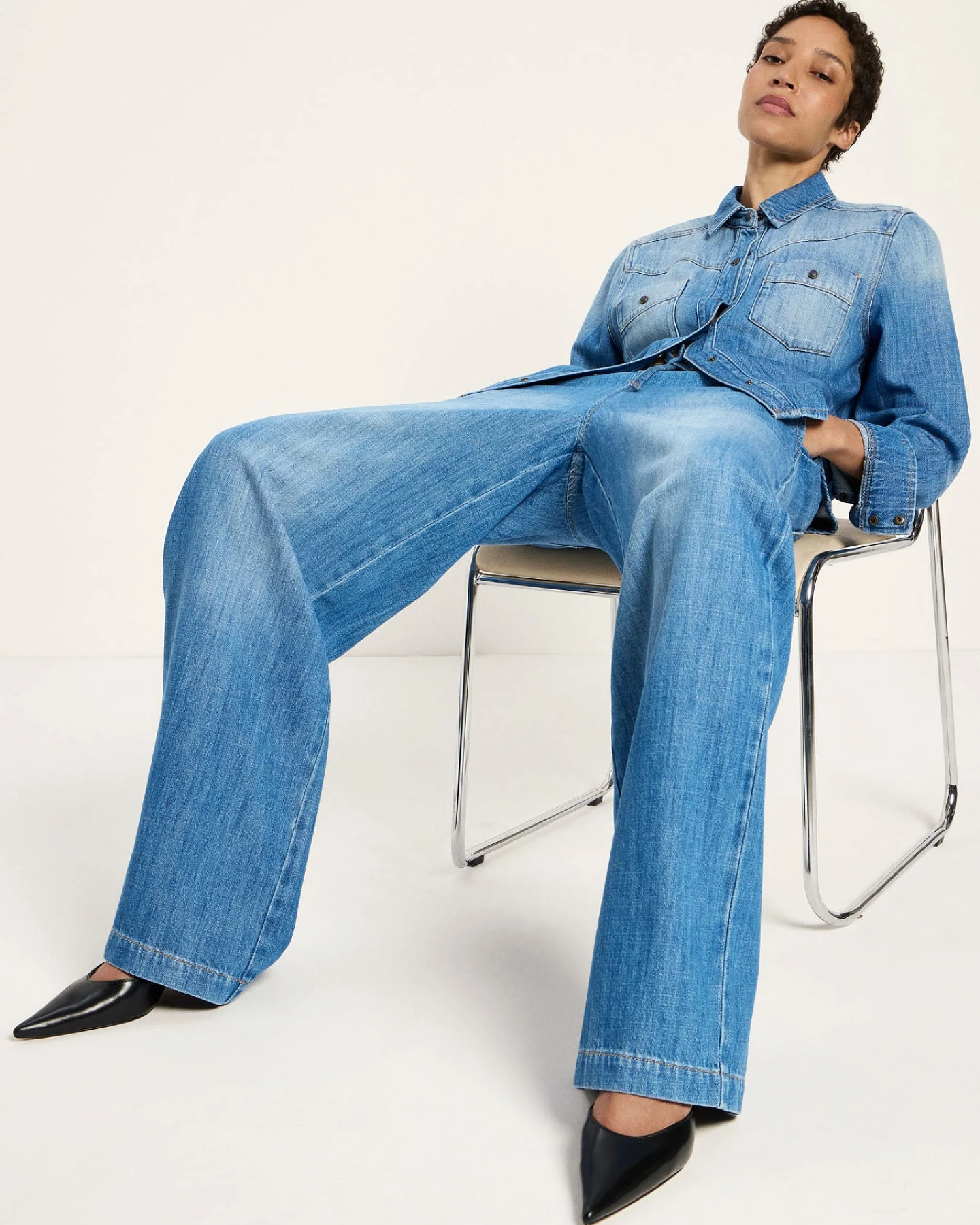 Vorbestellung - Wide Jeans "SHORE" (GOTS) – Ansicht 4