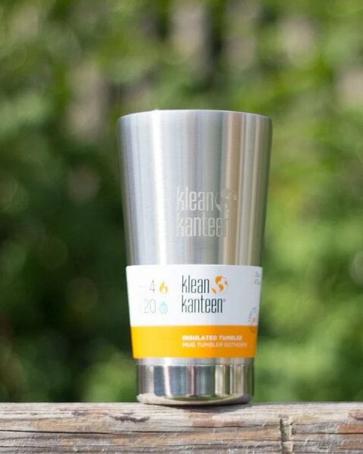 Klean Kanteen Edelstahl Trinkbecher - Tumbler 473ml isoliert Coffee2Go