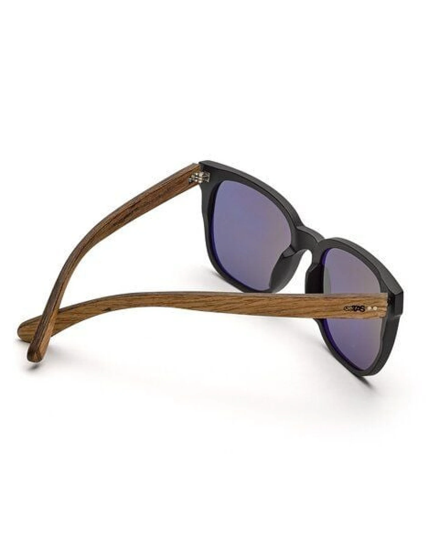 TAKE A SHOT Holz Sonnenbrille Eckig für Herren und Damen – Ansicht 3