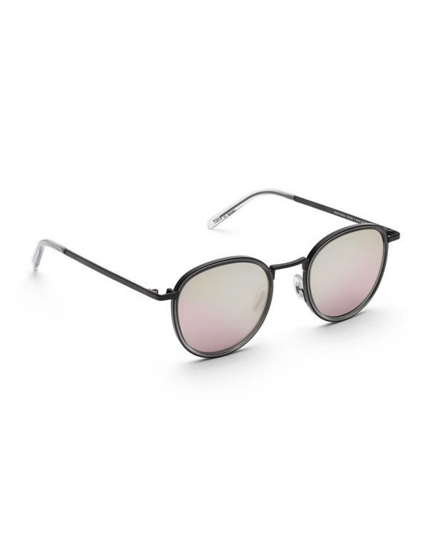 TAKE A SHOT Runde Sonnenbrille aus Edelstahl mit ECO Acetate - Ada Kollektion – Ansicht 2