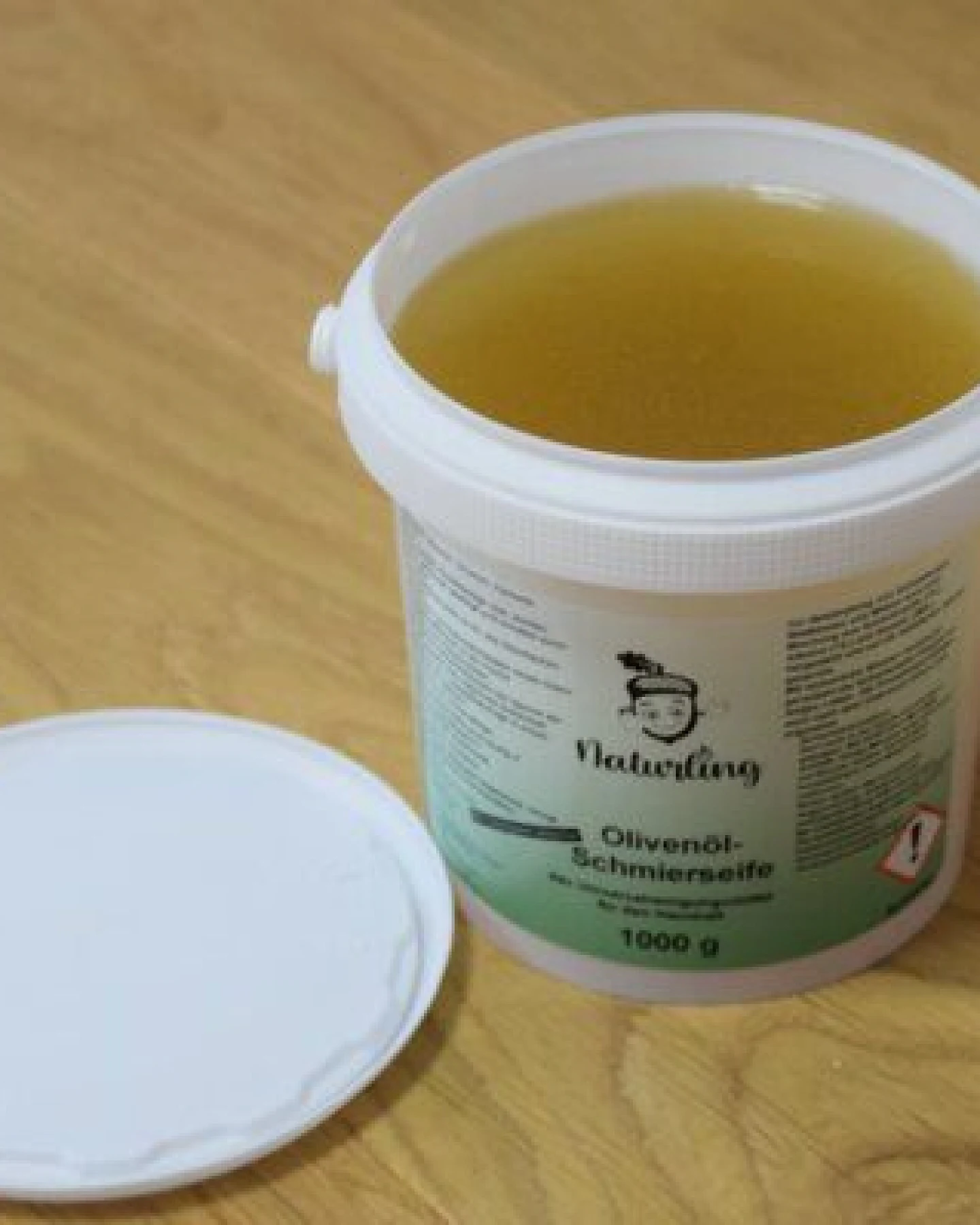 naturling Olivenöl Schmierseife - flüssige Paste Putzmittel 1000 g – Ansicht 2