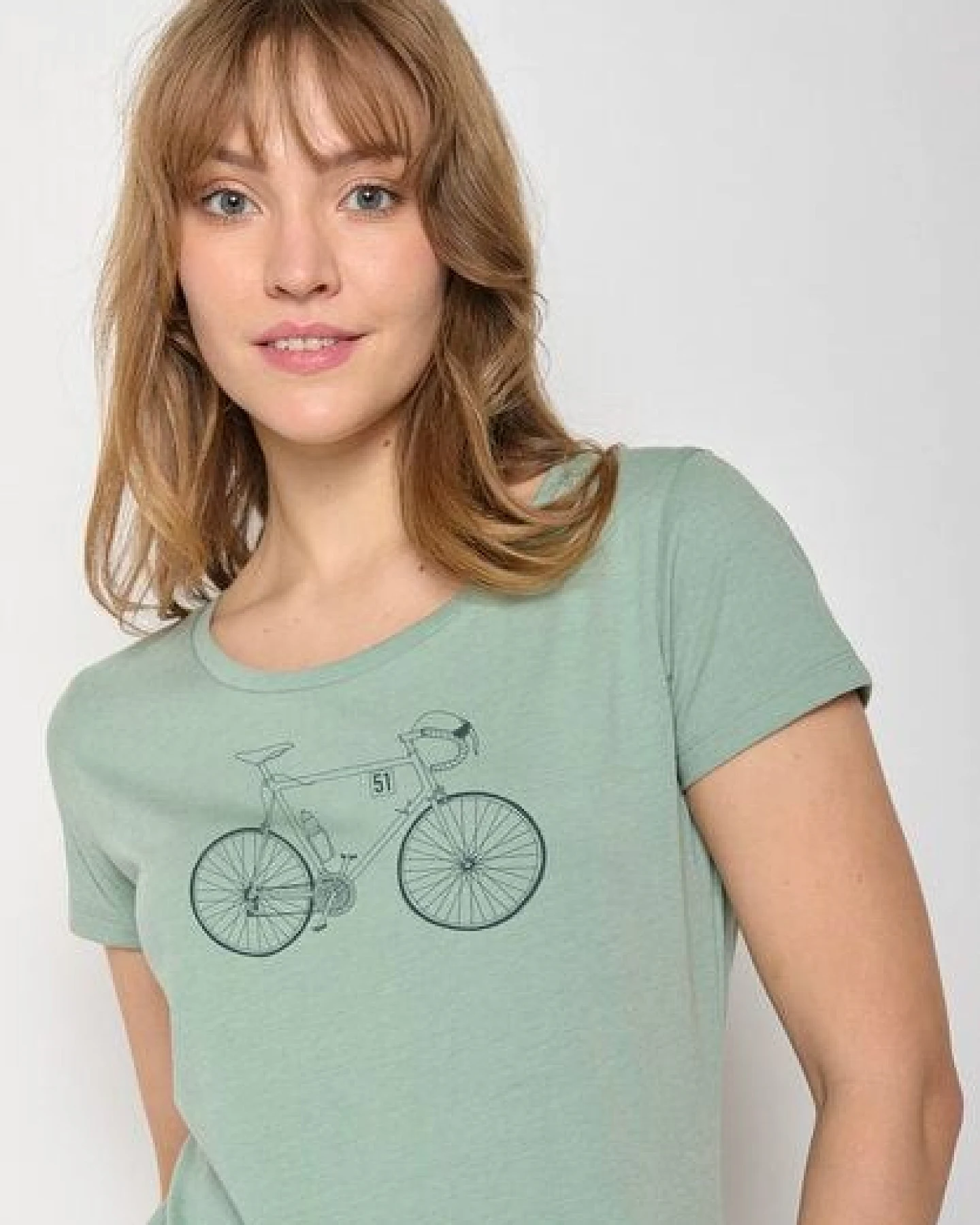 GREENBOMB Bike Classic Loves - Lässiges T-Shirt aus Bio-Baumwolle / hochwertiger Print / GOTS / Fair & Vegan – Ansicht 2