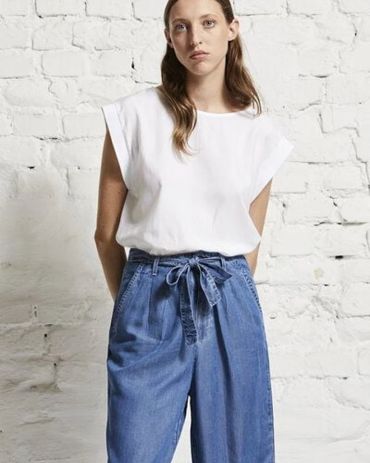 Wunderwerk Damen T-Shirt aus Biobaumwolle und Modal "Rib top TENCELmix"