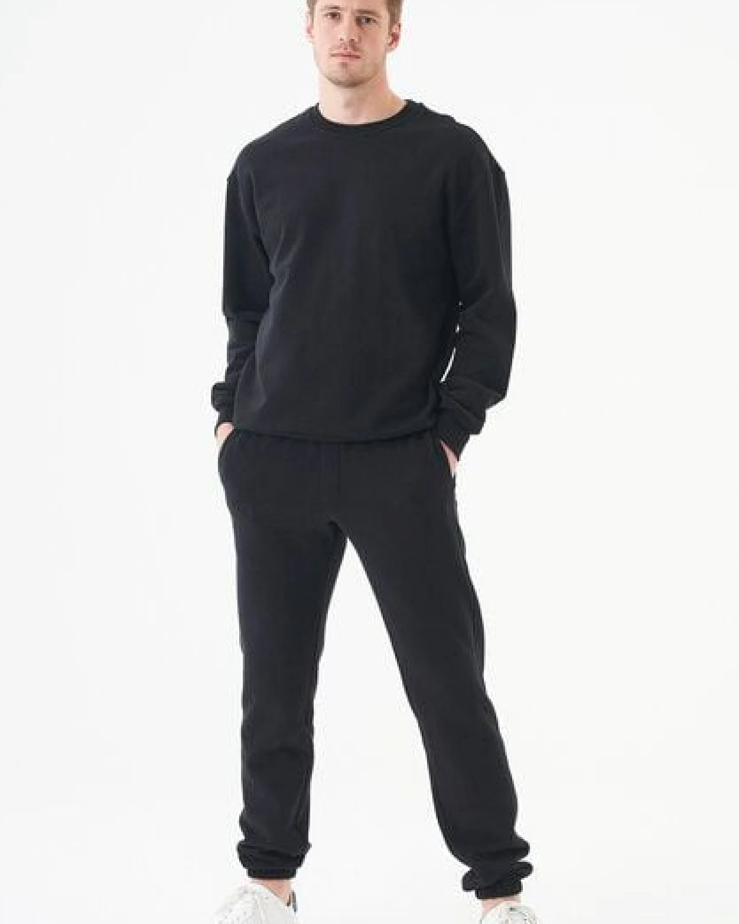 ORGANICATION ESSENTIALS-PARS- Soft Touch Sweathose aus Bio-Baumwolle – Ansicht 2