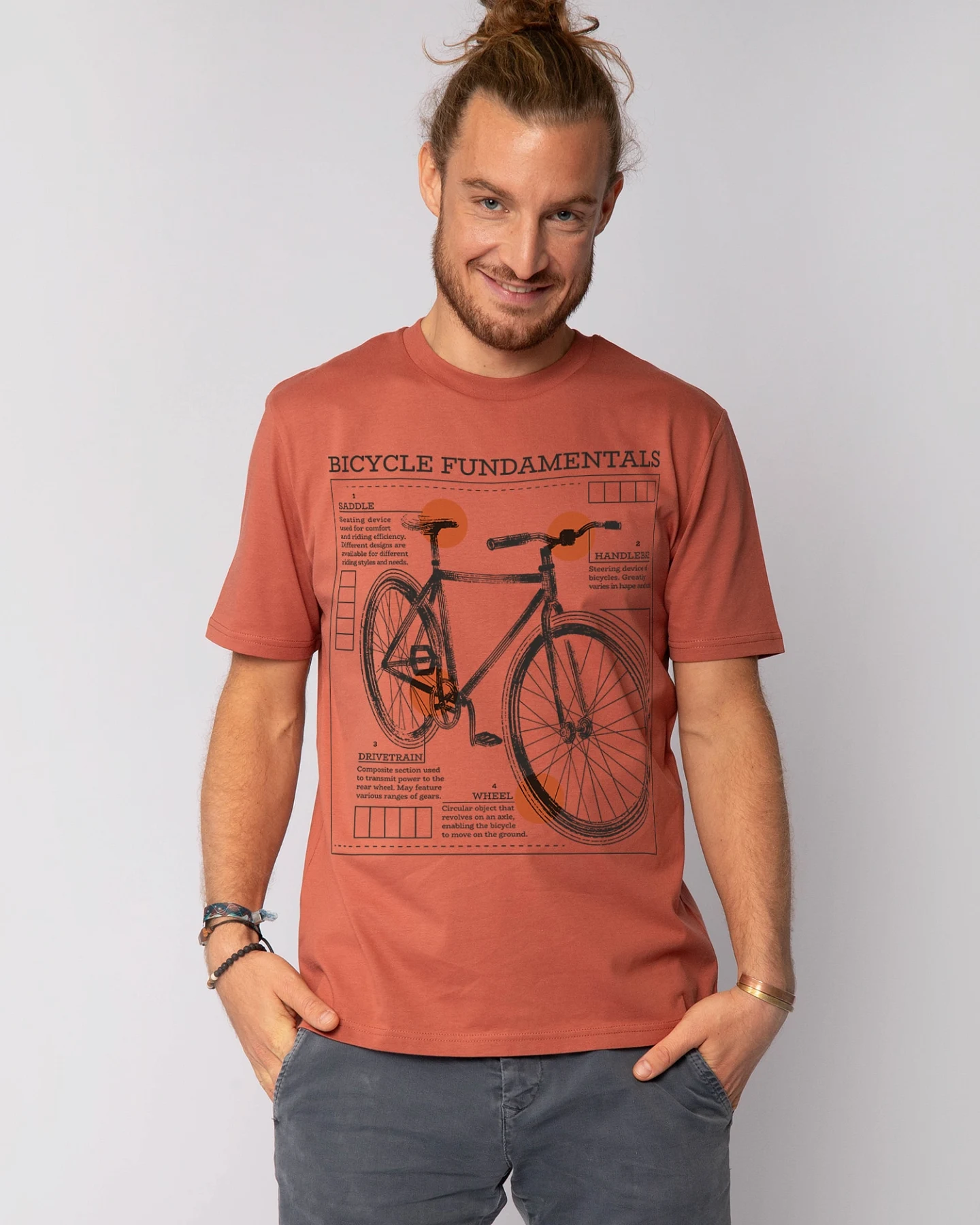 Watapparel T-Shirt Fahrrad Grundlagen – Ansicht 2