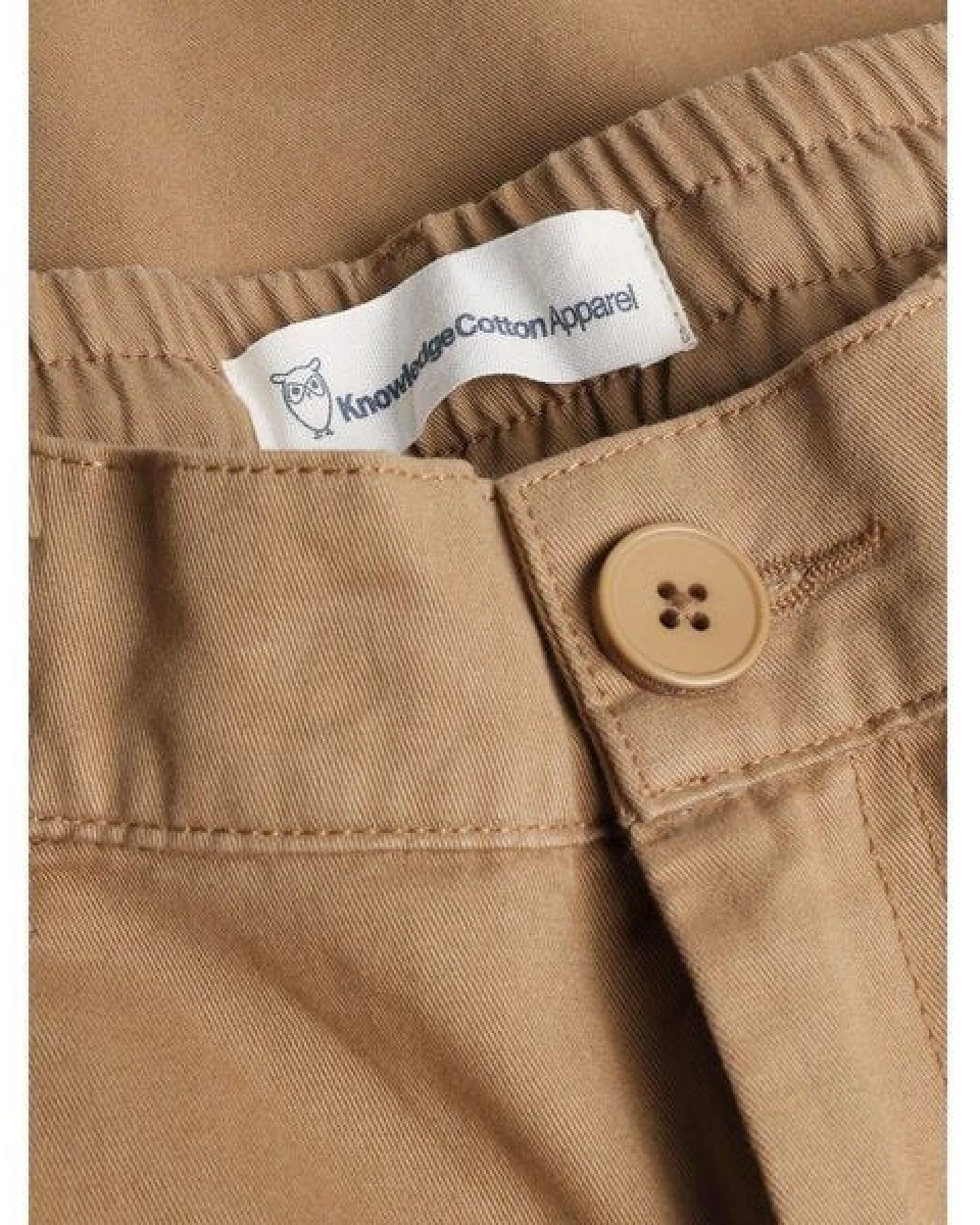 KnowledgeCotton Apparel CHLOE Barrel Mid-Rise Twill Chino - GOTS/Vegan – Ansicht 4