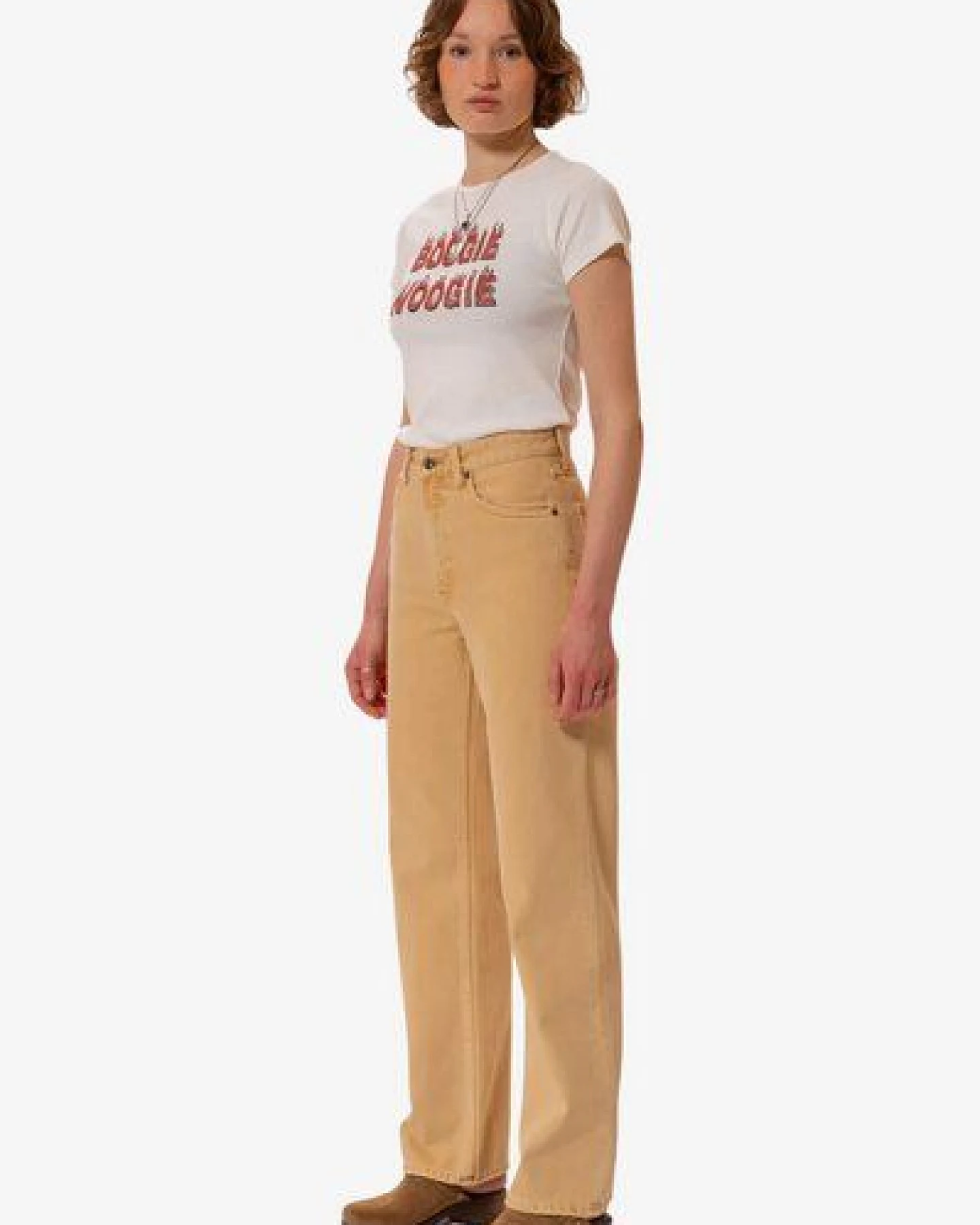 Nudie Jeans Wide Leg Jeans Clean Eileen – Ansicht 2