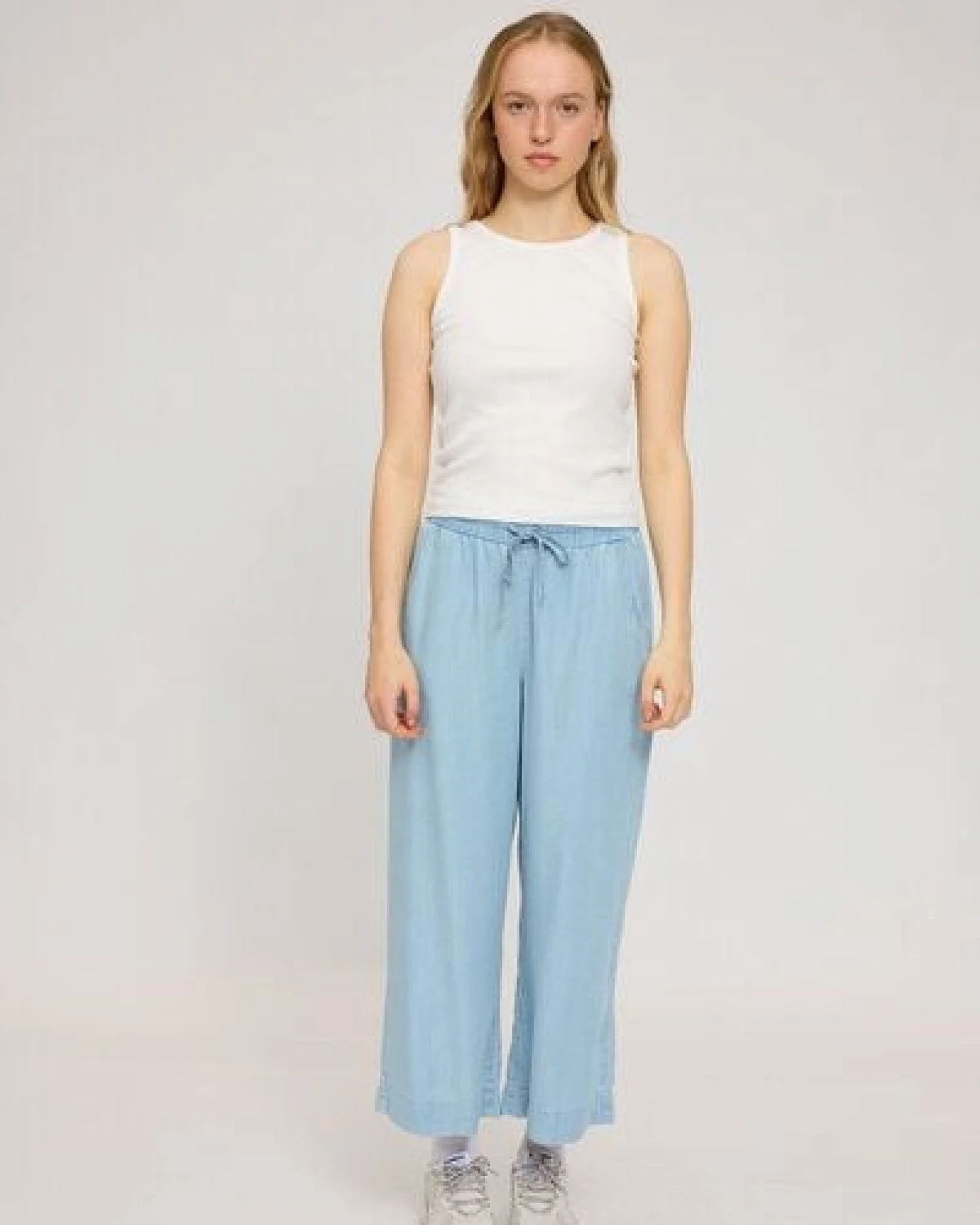 Mazine Weite Hose in Denim Look - aus Lyocell – Ansicht 3